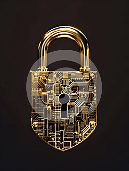 High-Tech Gold Key Lock