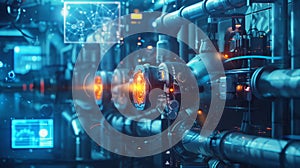 High-Tech Industrial Pipeline System, Generative AI