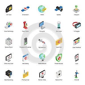 High Tech Isometric Vectors Pack