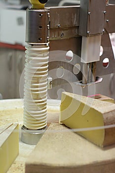 High tech laser press equipment to cut Comte, France