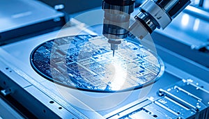 High-Tech Semiconductor Chip Manufacturing Process