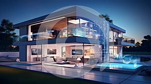 High-tech smart homes with integrated automation