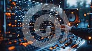 High-tech sound and light interface