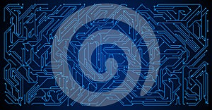 High-tech Circuit board vector illustration.
