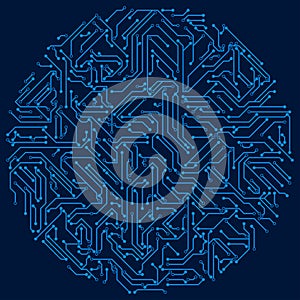 High-tech Circuit board vector illustration.