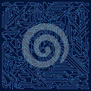 High-tech Circuit board vector illustration.