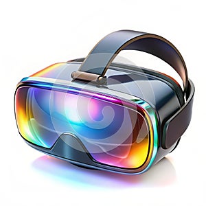 High tech VR headset with holographic display