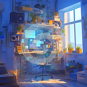 High-Tech Workspace: A Window into Innovation