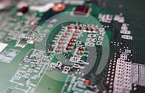 High technology electronic components on a card