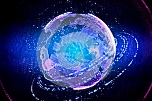 High technology globe photo