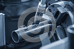 The high technology manufacturing concept by automatic system