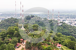 High telecommunications tower