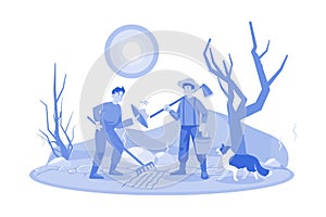 High Temperatures Illustration concept on a white background