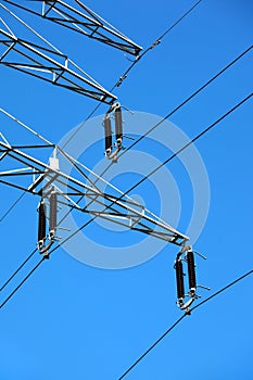 High tension electric pole