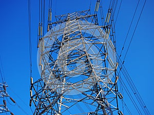 High-tension line and Transformer