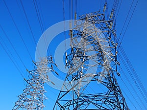 High-tension line and Transformer