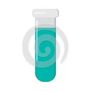 High Test Tube With Green Liquid Icon Collection