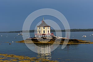 High Tide Around the Nubble in Maine