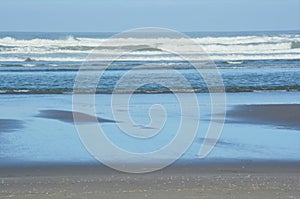 High Tide At Seaside Beach - North Oregon Coast