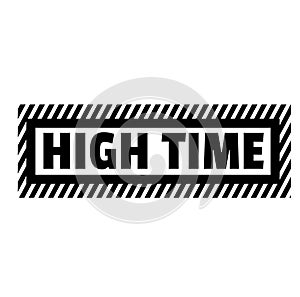 High time stamp on white