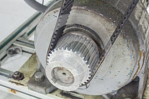 High Torque Timing Belts And Pulley Aluminium For Industrial Motor photo