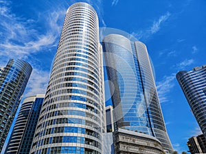 High towers and buildings - Shot of Al Reem island famous towers and skyscrapers, Abu Dhabi