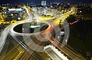 High traffic in the street at rush hour