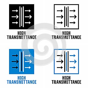 High Transmittance vector information sign