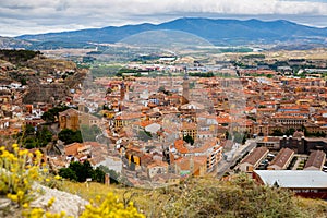 View of Calatayud and buildings at sunny day, Province of Zaragoza photo