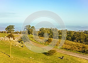 High View of Park and Coast in Montevideo