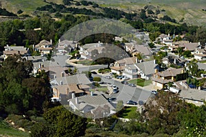 High View of Southern California Inland Suburb