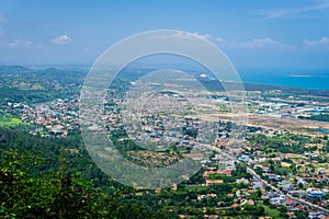 High view of TuyHoa city form Chop Chai mountain