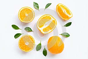 High vitamin C. Fresh orange citrus fruit