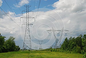 High volatge pylons photo