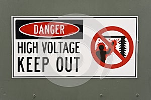 High Voltage Danger Sign