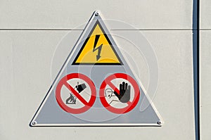 High Voltage Danger Sign