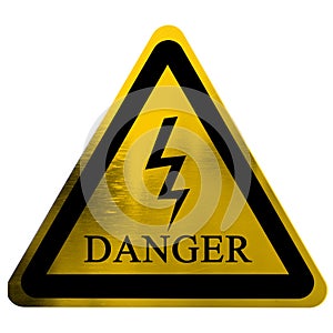 High voltage danger sign