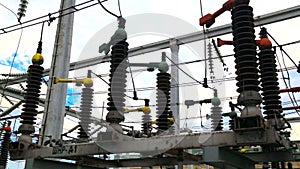 High voltage disconnector in modern electrical switchyard