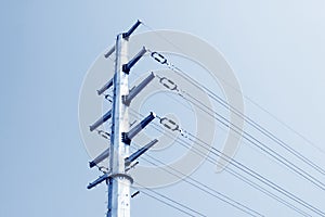 High voltage electric power steel tube tower