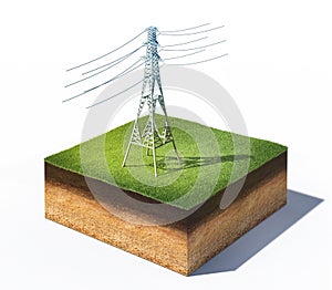 High voltage electric tower