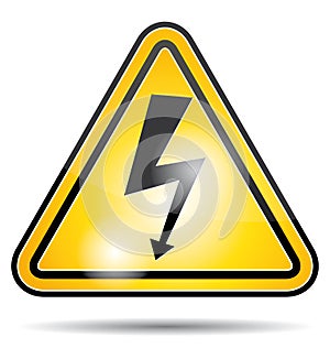 High voltage electricity icon.