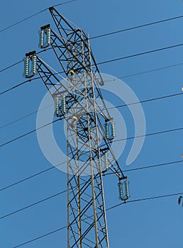 High voltage electricity pole