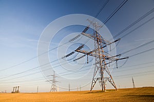 High voltage land photo