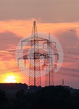 High Voltage Line in Sundown