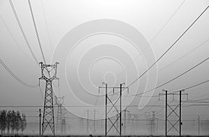 High voltage line tower