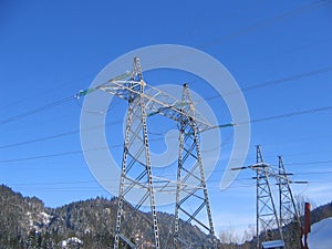 High voltage masts