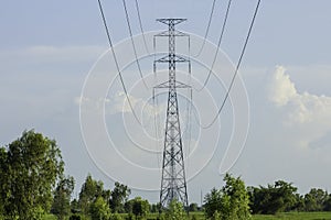 High voltage pole