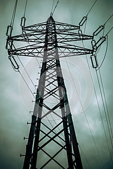 High voltage pole