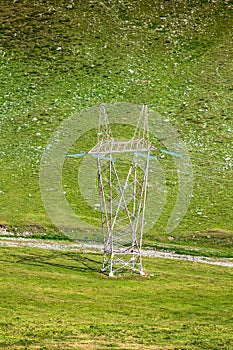 High voltage poles in The Mountain