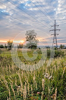 High voltage power line